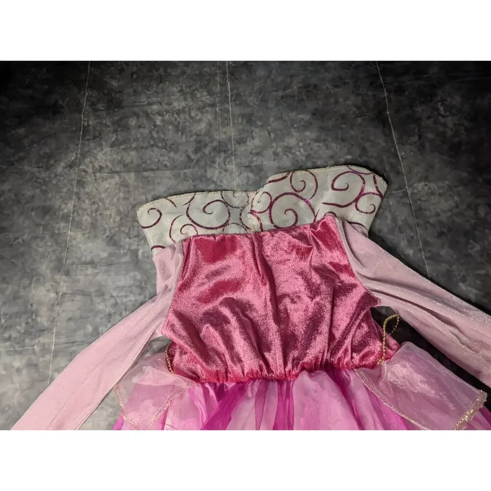 Disney Aurora Sleeping Beauty Princess Dress Halloween Costume Girls S 4-6